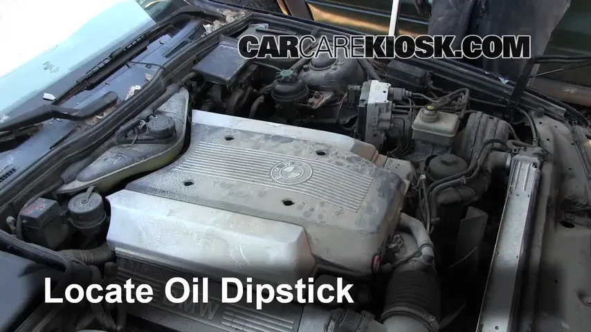 1995 BMW 540i 4.0L V8 Aceite Controlar nivel de aceite